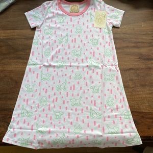 TBBC Beaufort Bonnet short sleeve dress puppy dog pawty Hamptons Hot Pink 7 girl